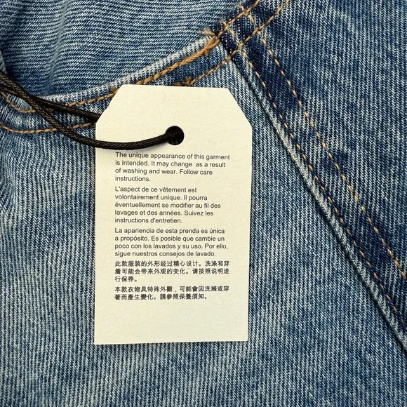 Levi's 501 90s Western Chaps  JeansLight Wash Straight Leg 31x30 New With Tag - Picture 3 of 9